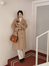 [SHOPPERMADE] ダブルウールロングコート (4color)
