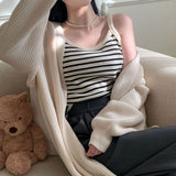 [3color] Stripe sleeveless