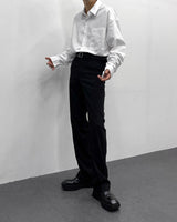 モネルトバックバンディングスラックス/MO NELT Back Banding Slacks (Set - Up / 2 colors)