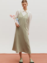 Back point layered dress - Mint (6682226589814)