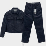 Rerap Non Fade Denim Stitch Jacket (2color)