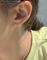[92.5silver] グライズキュービックピアス