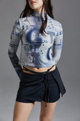 MAP PRINTING T-SHIRT