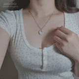The Little Mermaid Necklace - Gold Color
