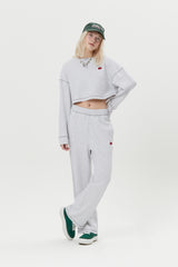 キルシードゥードゥルチェリークロップ丈トレーナー／DOODLE CHERRY CROP SWEAT [LIGHT GRAY (6658897084534)