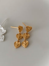 [925silver] メロディーハートピアス / [925silver] Melody heart earrings