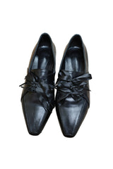 リボンレースアップローファー / ribbon lace-up loafers