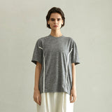 ソフトバイアスラインTシャツ/SOFT BIAS LINE T-SHIRT (GREY)