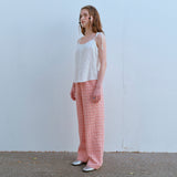 ジャカードバンディングパンツ / JACQUARD BANDING PANTS, PEACH