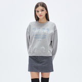 Flower Hand Graphic Sweatshirt [GREY] (6674519523446)