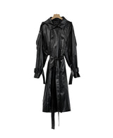 [自主製作] [Restock] ルーカスレザートレンチコート/LUCAS leather trench coat (2 color)
