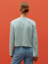 Tweed classic jacket - Mint (6682220789878)