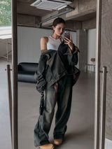 (UNISEX) インアワーウォッシングワイドデニム