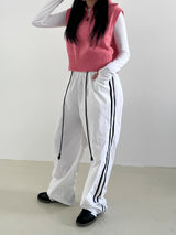 Hip track wide pants