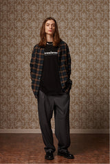 Loose-fit check shirts - Darkgreen (4622121599094)