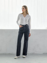 ワイドデニムパンツ / W50 WIDE DENIM PANTS_BLACK