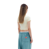939 LOGO CROP TOP (LEMON)