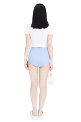 90sフォーカスクロップスパンスリーブTシャツ/90s foucus crop span sleeve t-shirts (white)