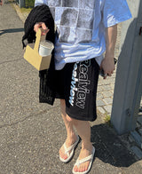 レタリングサマーショートパンツ (3 color)
