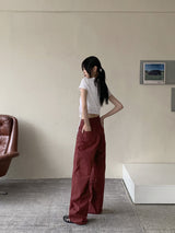ディパサマーカラーピンタックコットンロングワイドパンツ / Dipa Summer Color Pintuck Cotton Long Wide Pants