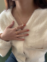 キュービックロックネックレス / cubic lock necklace