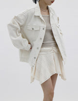 ボクシーフィットコットンジャケット / Boxy Fit Cotton Jacket (2color)