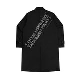 I AM NOT A HUMANBEING MAC COAT - BLACK (6674937905270)