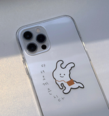 ラビットフォーンケースザットゴーズアウトオブザルーム /  A rabbit phone case that goes out of the room