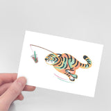 COFFEE RUNNING TIGER POST CARD (6538757505142)