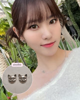 メルビーザキャット - キャットフェイスピアス / Melbie The Cat Series - Cat Face Piercing (Silver) (Red Velvet Joy, VIVIZ Sinb Piercing))