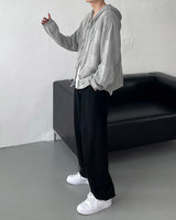 ノアール２wayフードジップアップ / Noir Two-Way Hood Zip-Up (4 colors)