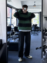cander stripe loosefit knit
