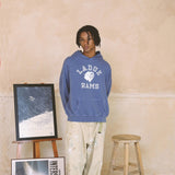 “Wormhole" VINTAGE HOODIE. Sunfade DarkBlue