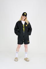 SMILE HALF PANTS (BLACK) (6699087167606)