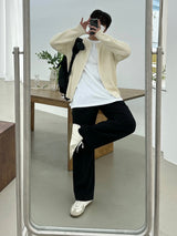 アンブラーラウンドジップアップニット / AMBLER ROUND ZIPUP KNIT