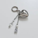 ハートハリボキーリング / Heart Haribo keyring (White)