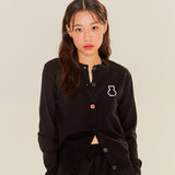 AQO BEAR ROUND NECK CARDIGAN (6678324412534)