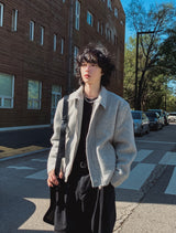 モヘアベリーハーフジャケット