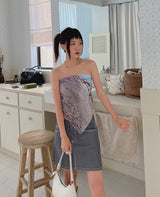 ローライズダフスカート / no.6178 Low Rise Gray Dough Skirt