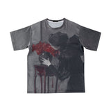 サテンオーバーサイズTシャツ / SATIN OVERSIZE T-SHIRT #HEART