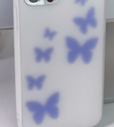 ブラーブルーバタフライフォーンケース / Blur blue Butterfly Phone Case