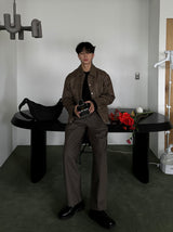 Un Crack Stitch Jacket  (3color)