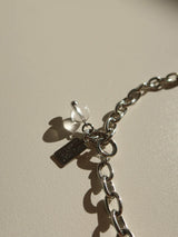 フローラルチェーンネックレス/floral chian necklace - slver