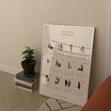 2022ピープルカレンダーポスター / 2022 People calendar poster