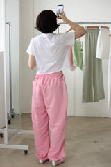 ribbon string pants (pink)