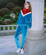 0 3 velvet training zip-up top - SKY BLUE (4591690907766)