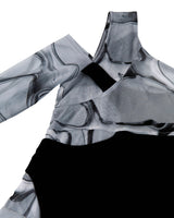 インアウト3Ⅾプリントドレス/In&Out 3D Printed Dress _ Black