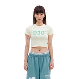 939 LOGO CROP TOP (LEMON)