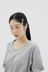 バックステージシルバーヘアクリップ / Backstage silver hair clip