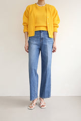 ストレートワイドデニムパンツ / TRENDY JEANS / STRAIGHT WIDE DENIM PANTS